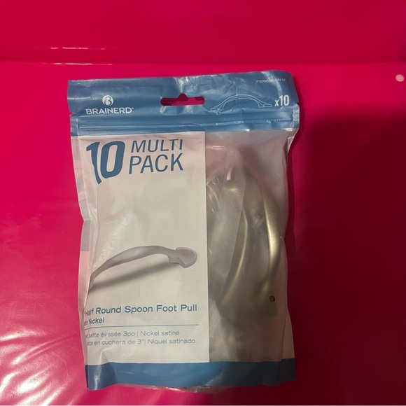 Brainerd Other - Brainerd Half Round Spoon Foot Pull 3” Satin Nickel